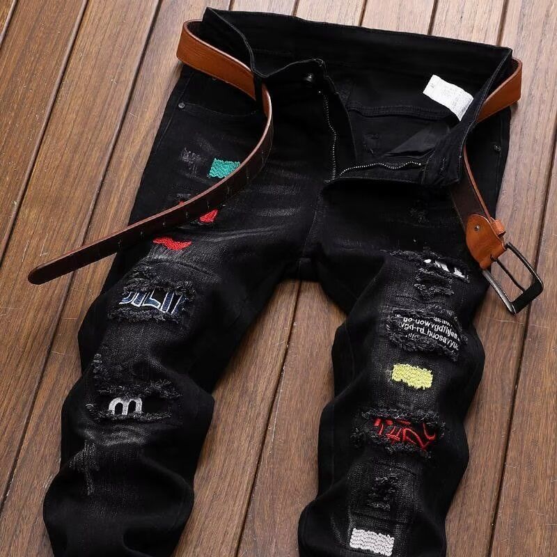 Streetwear Brand Denim - Корейская модная уличная одежда, брендовые рваные