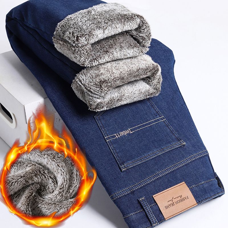 Streetwear Brand Denim - Брендовая одежда: зимние флисовые термобрюки, классические