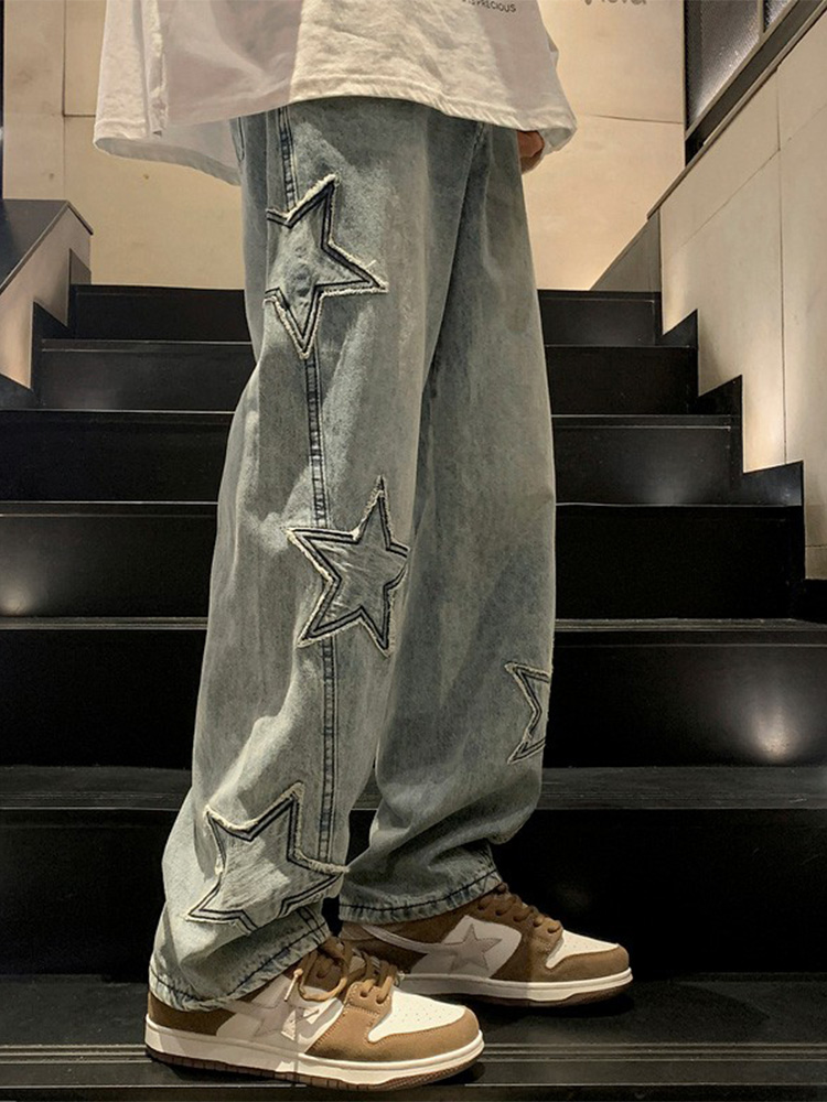 Streetwear Brand Denim - Мужские джинсы в американском стиле, свободного